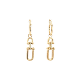 Classic & Contemporary 14K Yellow Gold 0.06 Carats Diamond Dangle Earrings