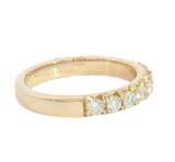 Elegant Diamond Bands 14K Yellow Gold 0.75 Carats Lab Grown Diamond Band