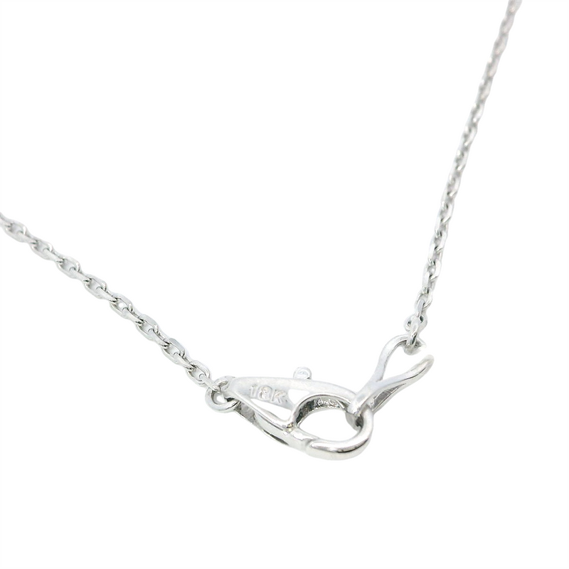 Elegant Diamond Necklaces 18K Gold White 0.79 Carats Diamonds Drop Necklace - 18 Inch