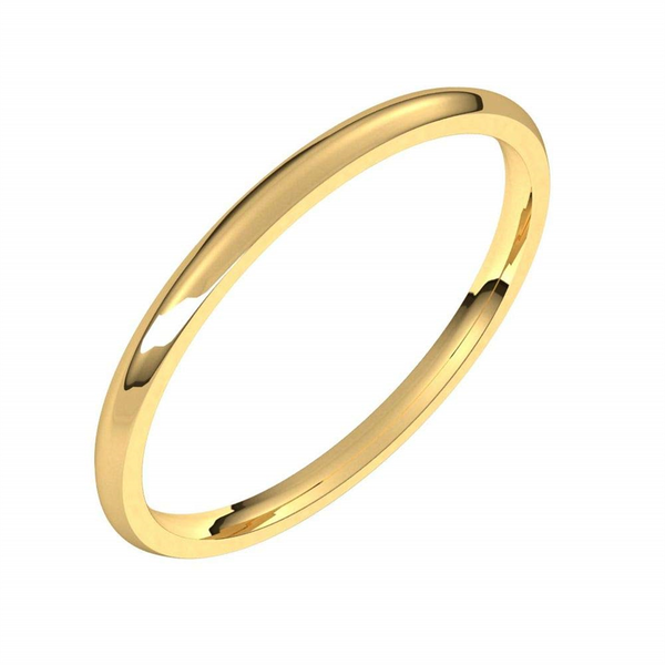 Classic & Timeless Wedding Bands Yellow 14K Gold 1.5MM Comfort Fit Band