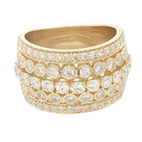 Elegant & Trendy 14K Yellow Gold 2.00 Carats Diamond Ring