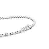 Elegant Diamond Necklaces 18K White Gold 6.02 Carats Diamond Riviera Tennis Necklace - 17 Inch