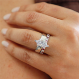 Bold & Elegant 14K Gold White Stackable Color Stone Fashion Bands - Alternating Stackable Band Ruby 0.48 Carats & Diamonds 0.28 Carats