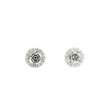Classic & Contemporary 18K White Gold 0.45 Carats Diamond Semi Mount Stud Earrings & Halo Jackets