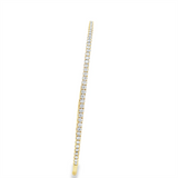 Sophisticated & Timeless Diamond Bracelets 14K Gold Yellow & Titanium 0.50 Carats Flexible Bangle Bracelet - 0.5 CTW, Size 6.75 Inch