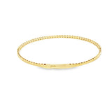 Sophisticated & Timeless Diamond Bracelets 14K Yellow Gold 1.02 Carats Diamond Flexible Bangle Bracelet - 6.75 Inch