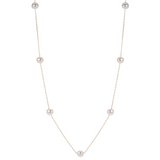 Elegant Pearl Necklaces & Pendants 14K Yellow  Gold 6.5-7MM Akoya Pearl Necklce - 18 Inch
