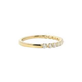 MPJ Exclusive Elegant Diamond Bands 14K Gold Yellow Stackable 1/3 Carats Diamond Anniversary Band