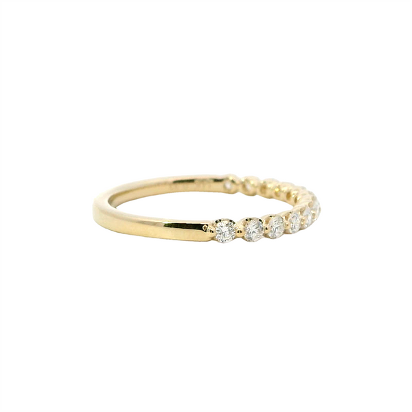MPJ Exclusive Elegant Diamond Bands 14K Gold Yellow Stackable 1/3 Carats Diamond Anniversary Band