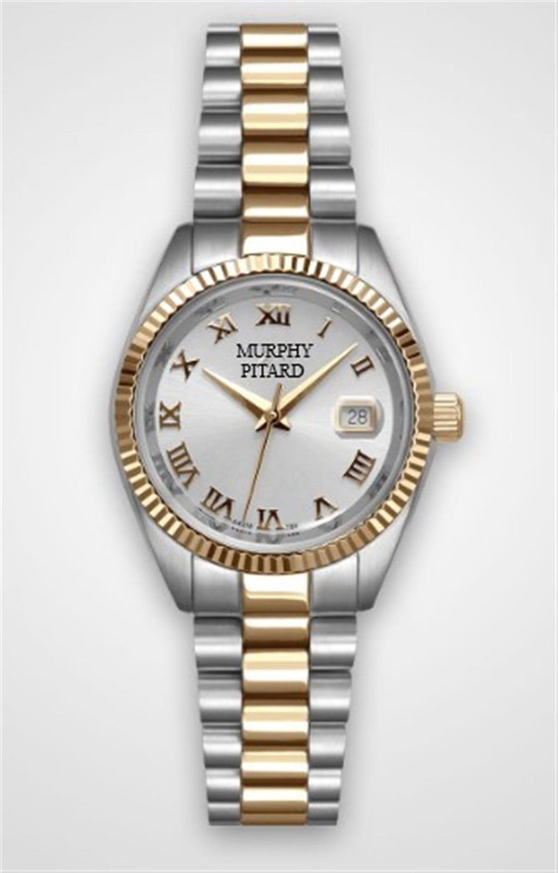 MPJ Two-Toned 30mm Stainless Steel Swiss Watch