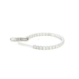 Classic & Contemporary 18K White Gold Inside Out 1.35 Carats Diamond Large Hoop Earrings