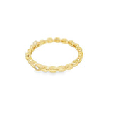 Elegant Diamond Bands 14K Yellow Gold Marquise Shape Bead &  0.04 Carats Diamond Band