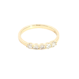 Elegant Diamond Bands 14K Yellow Gold 0.41 Carats Diamond Anniversary Band