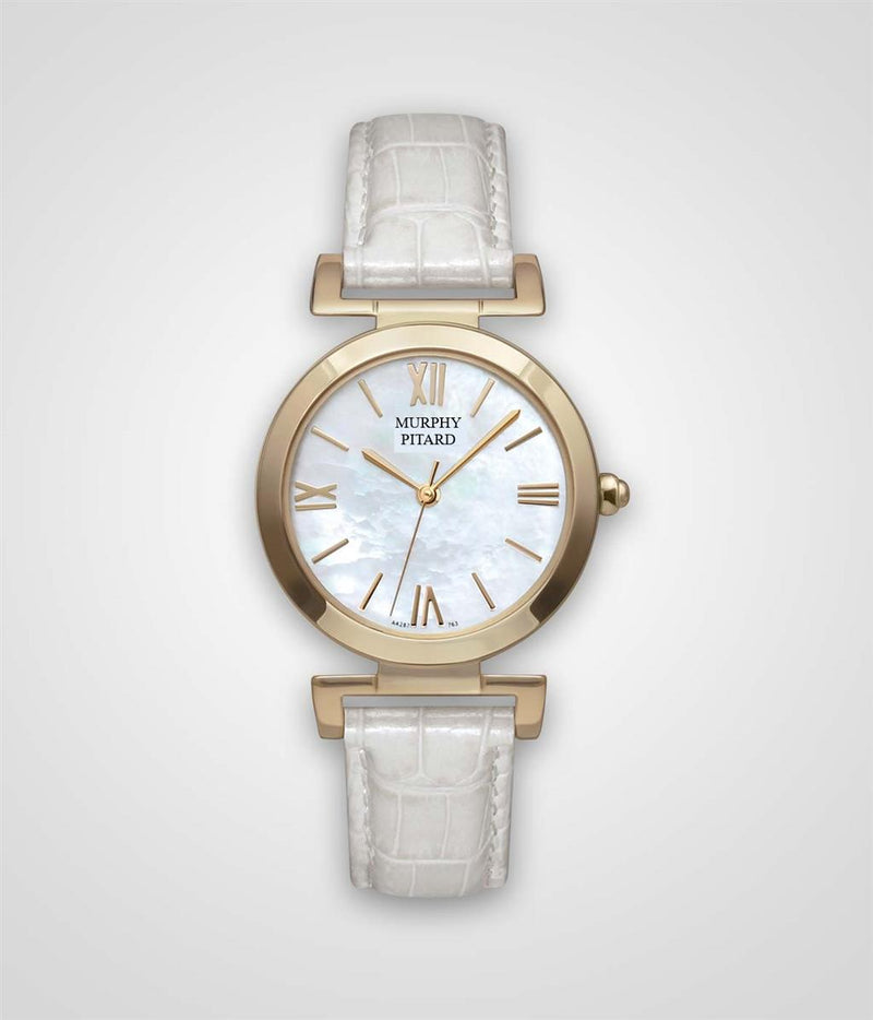 Yellow Stainless Steel Dress Watch