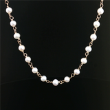 Elegant Pearl Necklaces & Pendants 14K Yellow Gold 3.5-4MM Pearl Tin Cup Necklace - 16 Inch