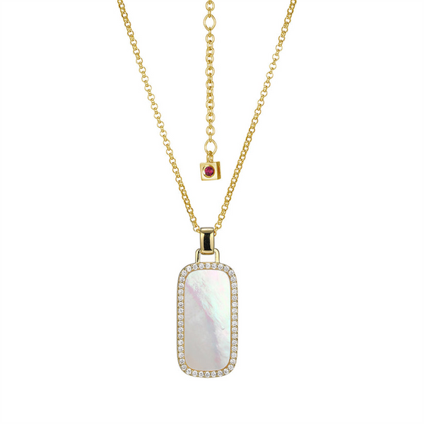 Yellow Silver Plate Drop Necklace