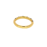 Bold & Elegant 18K Yellow Gold 0.50 Carats Blue Sapphire & 0.36 Carats Diamond Stackable Band