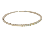Sophisticated & Timeless Diamond Bracelets 14K Yellow Gold 0.47 Carats Diamond Flexible Bangle Bracelet - 6.25 Inch