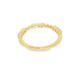 Elegant Diamond Bands 14K Gold Yellow 0.23 Carats Diamond Stackable Band