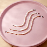 Elegant Pearl Bracelet - 3.5 - 4.5 MM Freshwater Cultured Pearl & Sterling Silver Bracelet - 6.5 Inch