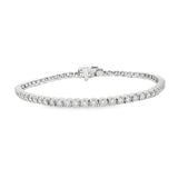 Sophisticated & Timeless Diamond Bracelets 14K White Gold 3.0 Carats Diamond Tennis Bracelet - 7 Inch