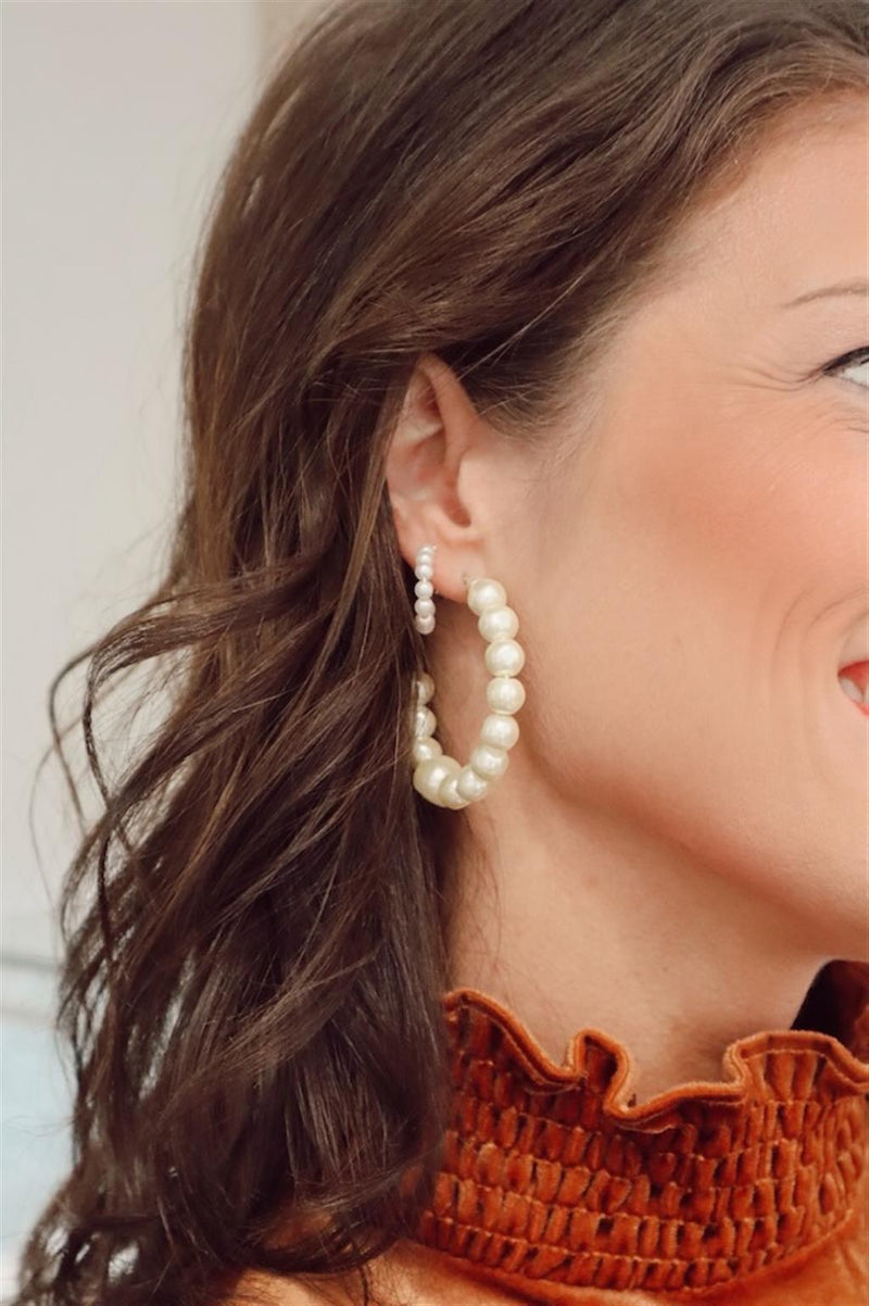 Timeless & Sophisticated Design Yellow Gold Filled Large Nubia Hoop Earrings