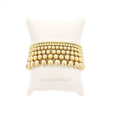 6.0 MM Yellow Gold Filled Bead Bracelet - 6.5 Inch