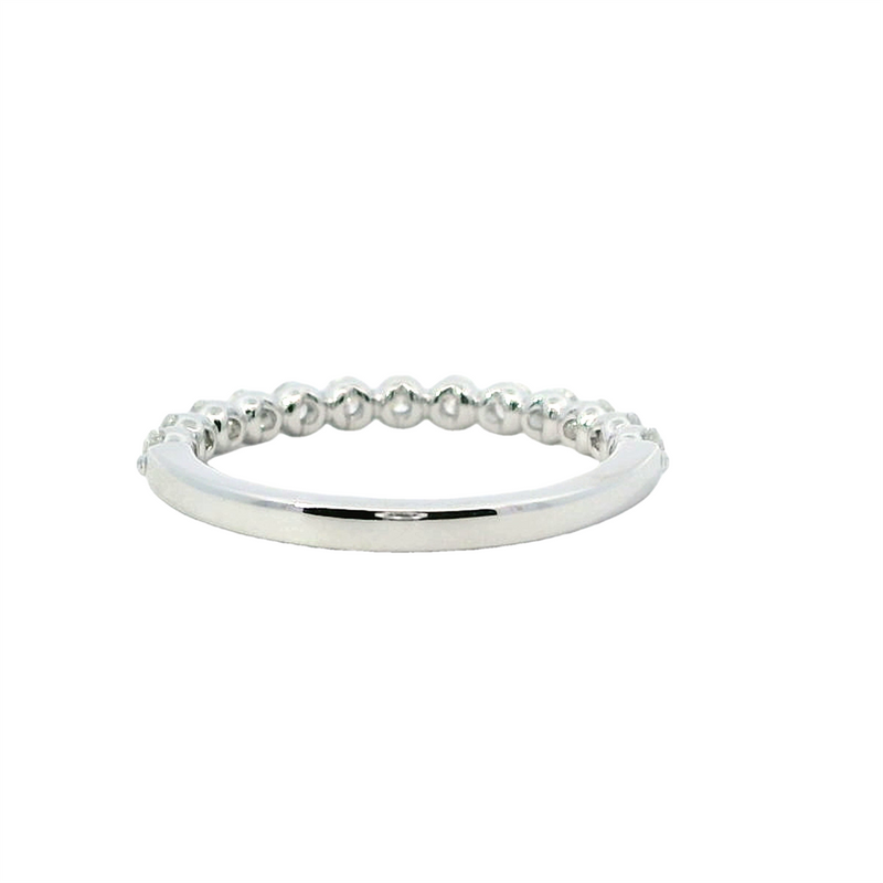 MPJ Exclusive Elegant Diamond Bands 14K Gold White 0.53 Carats Diamond Anniversary Band