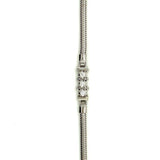 White 14K Gold 0.36 Carats Total Weight Diamond Add-A-Link Tennis Bracelet, 7.75 inch