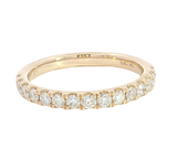 Elegant Diamond Bands 14K Yellow Gold 0.50 Carats Lab Grown Diamond Band