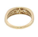 Elegant & Trendy 14K Yellow Gold 0.42 Carats Diamond Scatter Ring