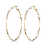 Yellow Gold Filled Large 55 MM Hoop Earrings