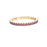 Bold & Elegant 14K Yellow Gold 0.27 Carats Amethyst Stackable Ring