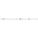 Sophisticated & Timeless Diamond Bracelets 14K White Gold Diamonds By The Yard Sparkle Chain Bracelet - 0.10 CTW - 7 Inch