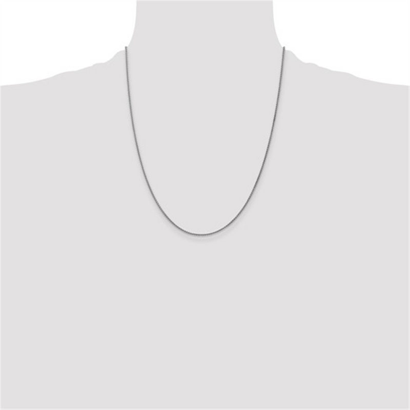 Elegant & Durable Designs 14K Gold White 1.2mm Wheat Chain, 22 Inch