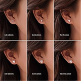 Akoya 6.0 x 6.5 MM Cultured Pearl Stud Earrings