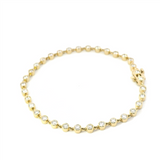 Sophisticated & Timeless Diamond Bracelets 14K Gold Yellow Bezel Diamond Tennis Bracelet - 2.0 CTW, Size 7 Inch