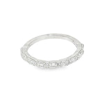 Elegant Diamond Bands 14K White Gold Anniversary 0.75 Carats Diamond Band