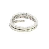 Elegant & Trendy 14K White Gold 0.40 Carats Diamond Flexible Bypass Ring