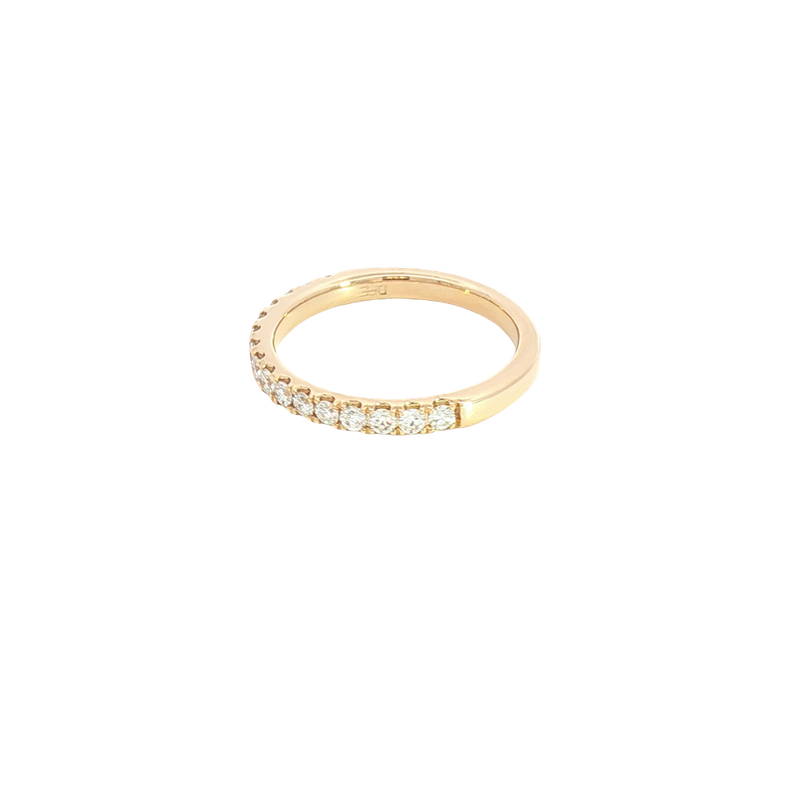Elegant Diamond Bands 14K Yellow Gold 0.43 Carats Diamond Anniversary Band