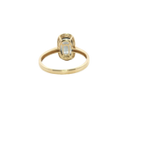 Bold & Elegant 14K Gold Yellow Accented Color Stone Black Spinel Half Halo Fashion Ring - Spinel 1.99 Carats & Diamond 0.09 Carats