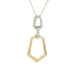 Elegant Diamond Necklaces 14K Yellow Gold 0.11 Carats Diamond Necklace - 18 Inch