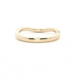 Elegant Diamond Bands 14K Gold Yellow Contoured 1/4 Carats Diamond Anniversary Band
