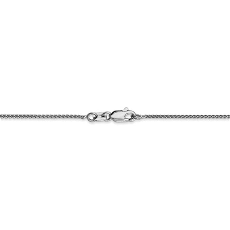 Elegant & Durable Designs 14K Gold White 1mm Wheat Chain, 20 Inch