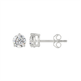 Classic & Contemporary 14K White Gold Lab Grown 1.50 Carats Diamond Stud Earrings