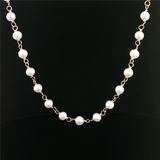 Elegant Pearl Necklaces & Pendants 14K Yellow Gold 3.5-4MM Pearl Tin Cup Necklace - 16 Inch
