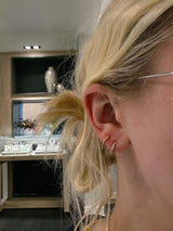 Kate Collection .04 Carats Diamond Huggie Earrings