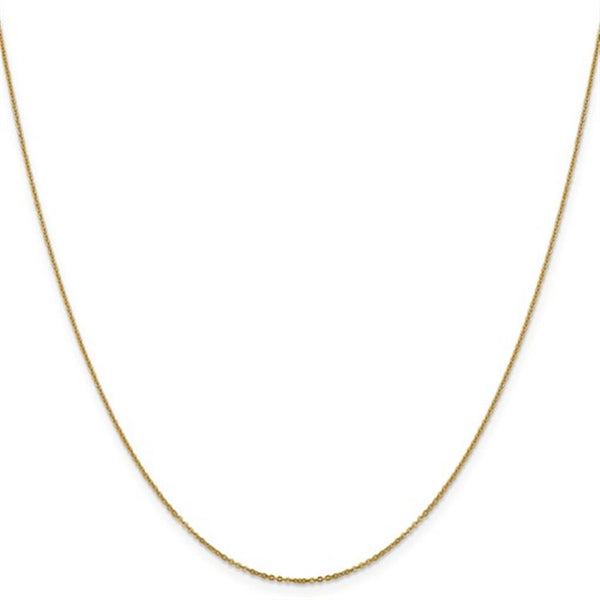 Yellow 14 Karat Gold 16 Inch Cable Link Chain