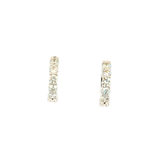Classic & Contemporary 18K White Gold 1.0 Carats Diamond Huggie Earrings