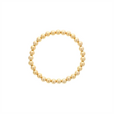 6.0 MM Yellow Gold Filled Bead Bracelet - 6.5 Inch